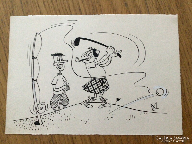 Magay András eredeti karikatúra rajza a Szabad Száj c. lapba  ﻿