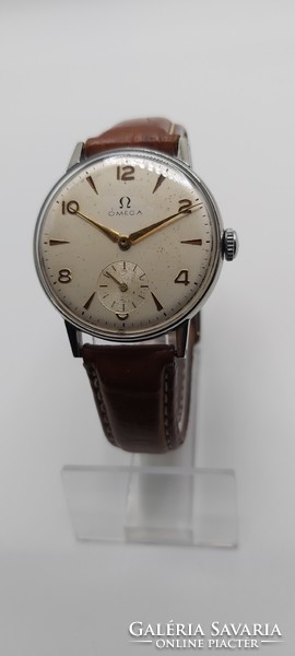 1947-es acéltokos Omega T2 15 köves ffi karóra