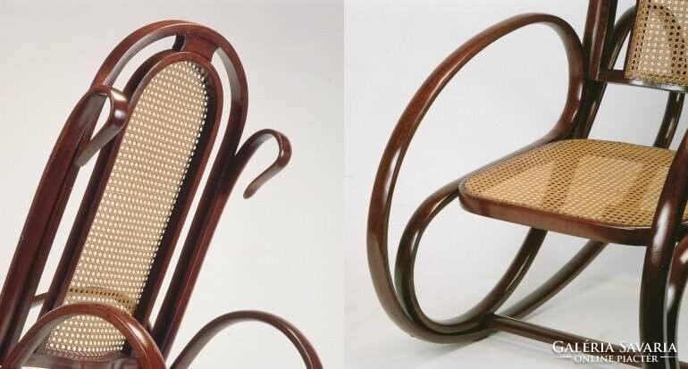 Thonet competitor, museum volpe rocking chair - extremely rare collector's curiosity 1915!