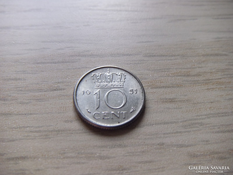 10 Cent 1951 Hollandia