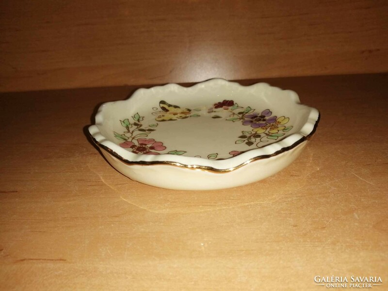 Zsolnay butterfly porcelain ashtray - diameter 12.5 cm (26/d)