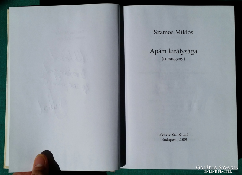 Miklós Szamos: my father's kingdom > novel, short story, short story > fate novel
