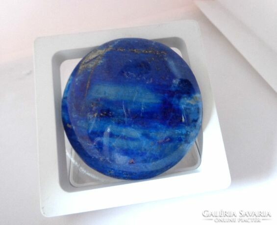 Lapis lazuli large mineral disc handle stone 78 gr