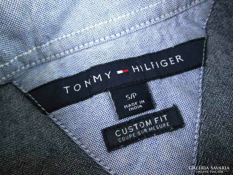 EREDETI TOMMY HILFIGER (S) ELEGÁNS RÖVID UJJÚ FÉRFI ING