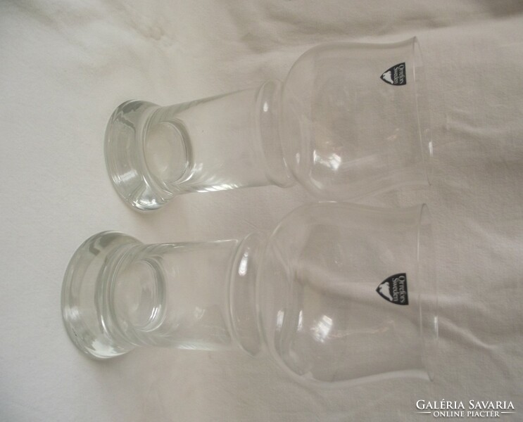 2 Swedish mineral water drinking glasses
