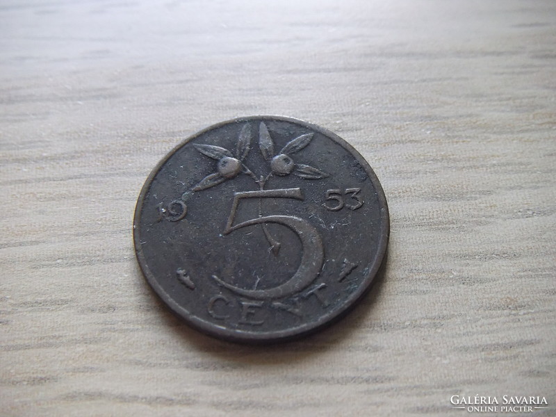 5 Cent 1953 Hollandia