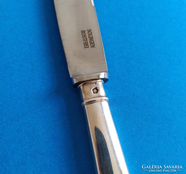 Silver main course knife