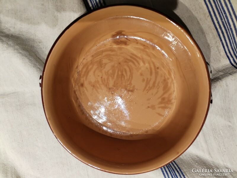 Glazed earthenware bowl - handmade