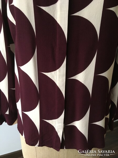 Jasper Conran for Debenhams új, absztrakt mintás hosszúujjú ing, blúz - méret: UK10, EU38, M
