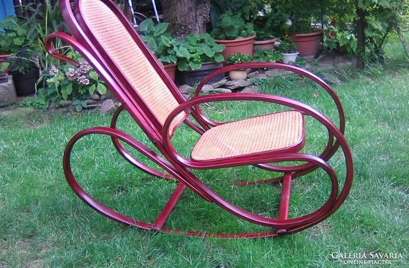 Thonet competitor, museum volpe rocking chair - extremely rare collector's curiosity 1915!