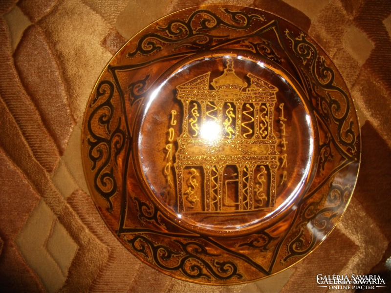 Very cheap! A wonderful gilded grain plate from Jordanian petra
