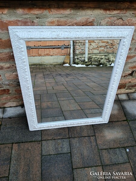 Vintage shabby chic style white wall mirror negotiable
