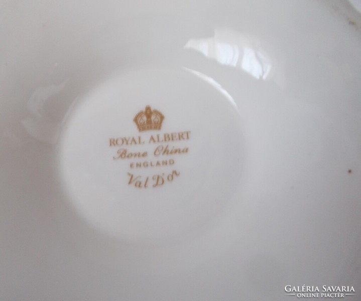 Angol Royal Albert aranyozott gyertyatartó