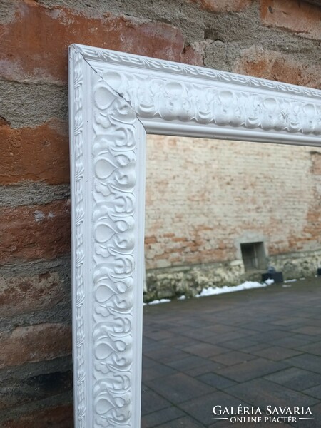 Vintage shabby chic style white wall mirror negotiable