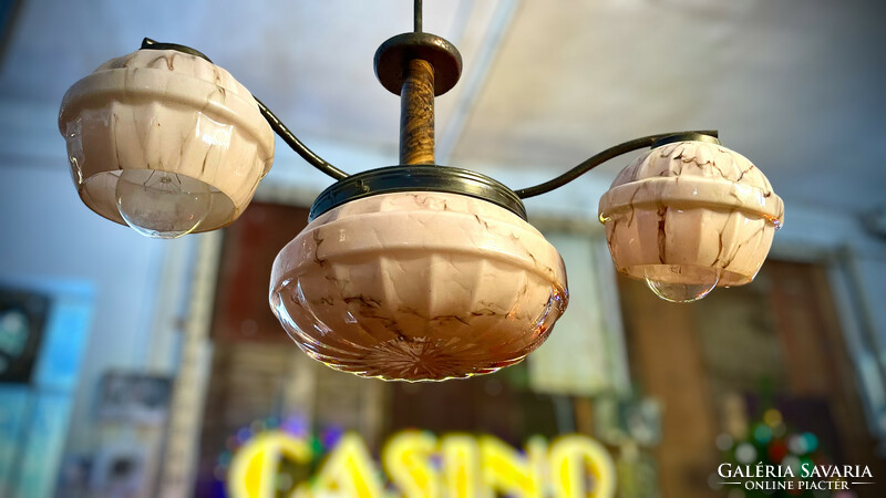 Retro, art-deco, vintage chandelier, ceiling lamp