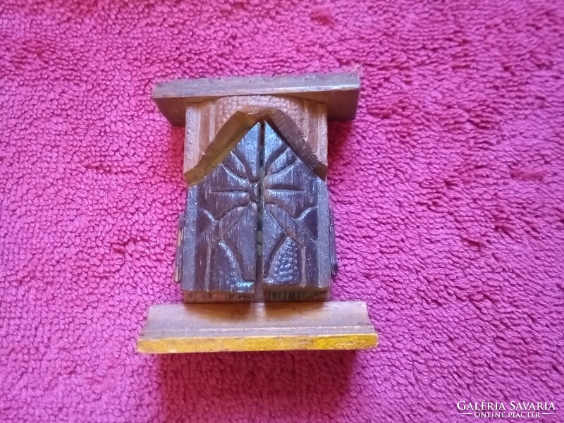 Openable mini wooden icon, church relic