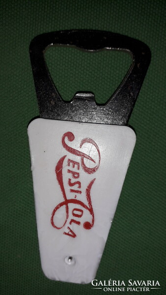 Old advertising Hungarian-made plastic-metal Pepsi Cola bottle opener/sealer according to the pictures