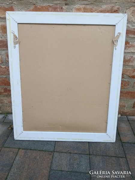 Vintage shabby chic style white wall mirror negotiable