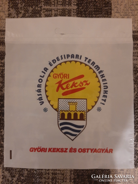 Győr biscuit and wafer factory retro advertising nylon bag bag