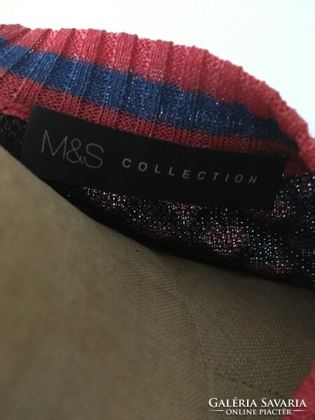 Új M&S Collection (Marks&Spencer) színes, szivecske mintás kötött pulóver, pulcsi XS/S, 36, UK8