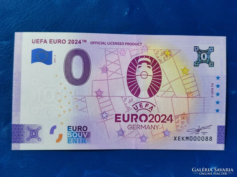 Germany 0 euro 2023 euro 2024 germany football eb logo! Rare commemorative paper money! Ouch!