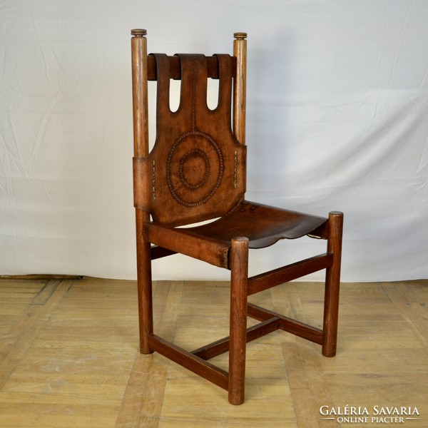 8db iparművészeti bőrszék retro székek [ár/db]