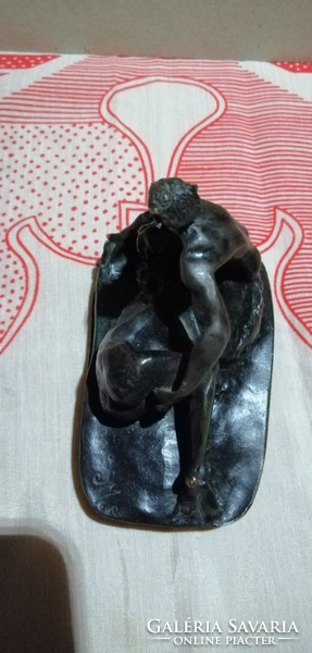 Erotic copper sculpture