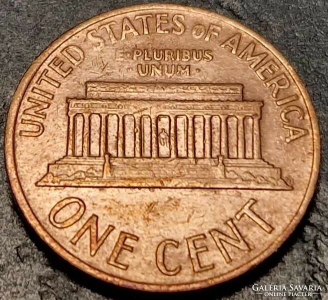 1 cent, 1968.D, Lincoln Cent, kitöltési hibával.