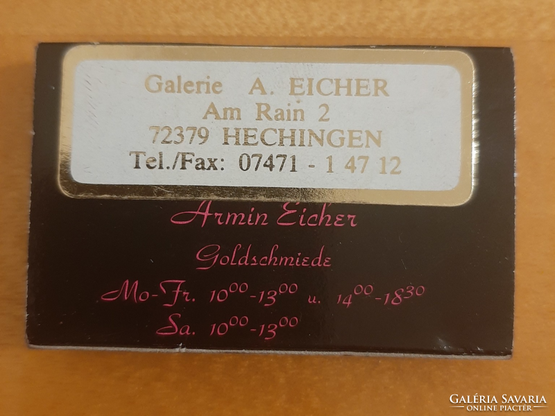 Exclusiver Silber-& Gold-Schmuck& Kunstdrucke Galeria Art (német) gyufagyufa