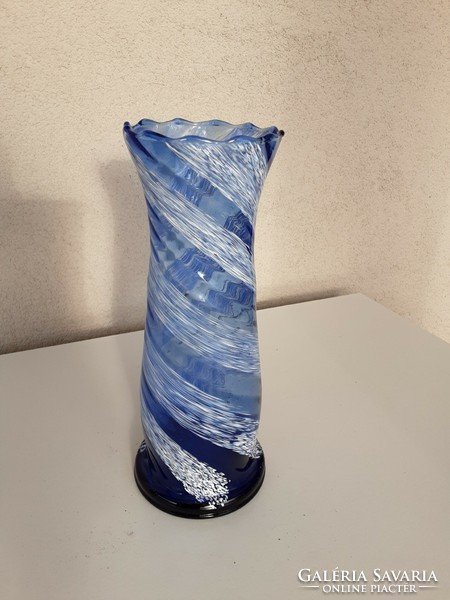 Kézi festésű üveg váza