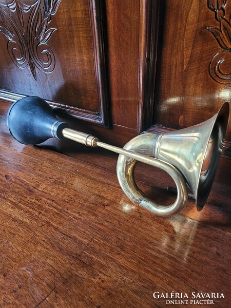 Antique copper car engine horn