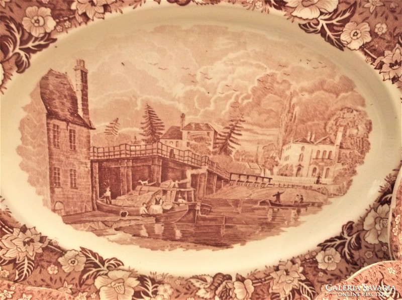 Palissy Thames River Scenes 24 darabos angol porcelán étkészlet