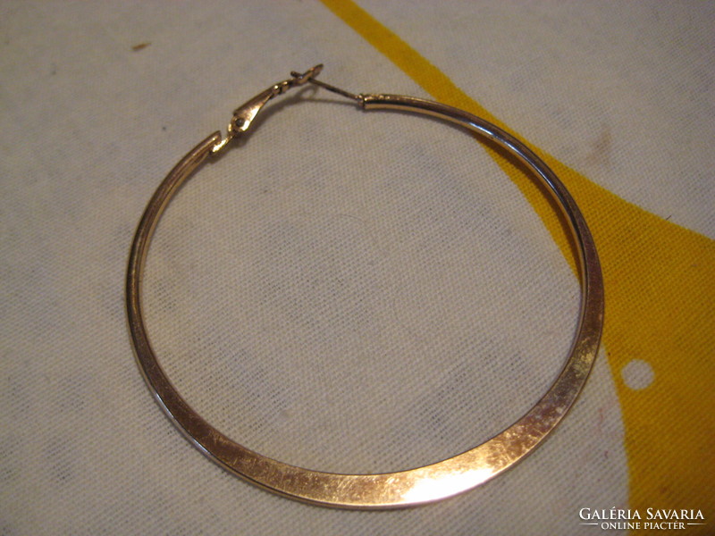 Gold-plated earrings, 6 cm