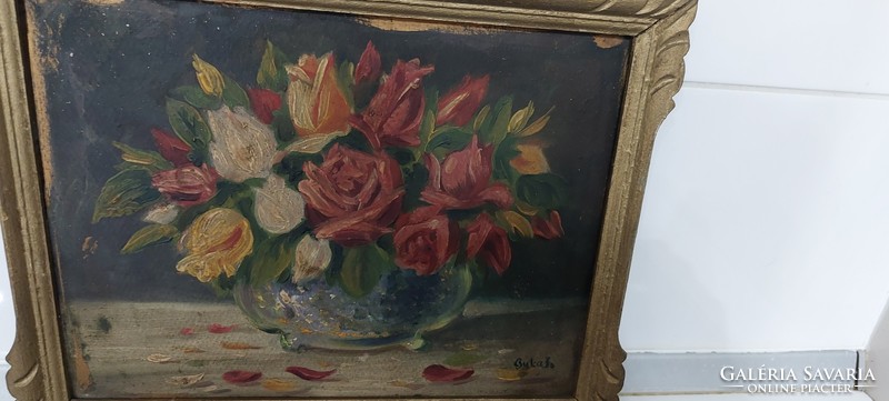 Rose still life oil painting for sale