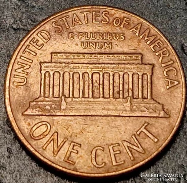 1 cent, 1964.D., Lincoln Cent, kitöltési hibával.