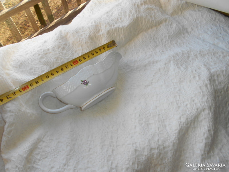 Herend peach flower pattern sauce bowl.