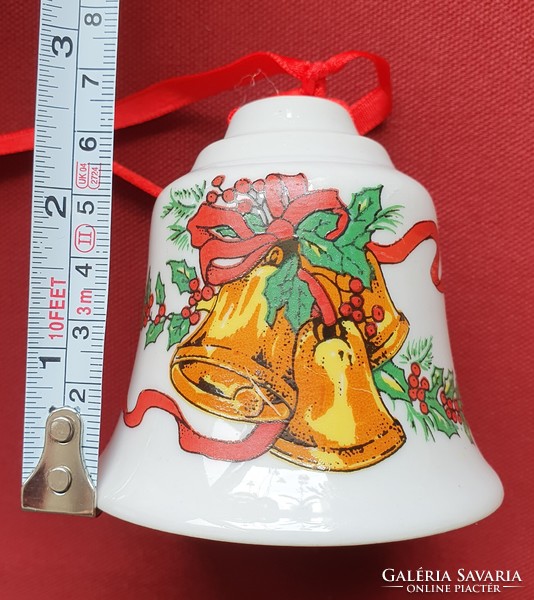 Christmas porcelain bell ringing Christmas tree ornament accessory decoration