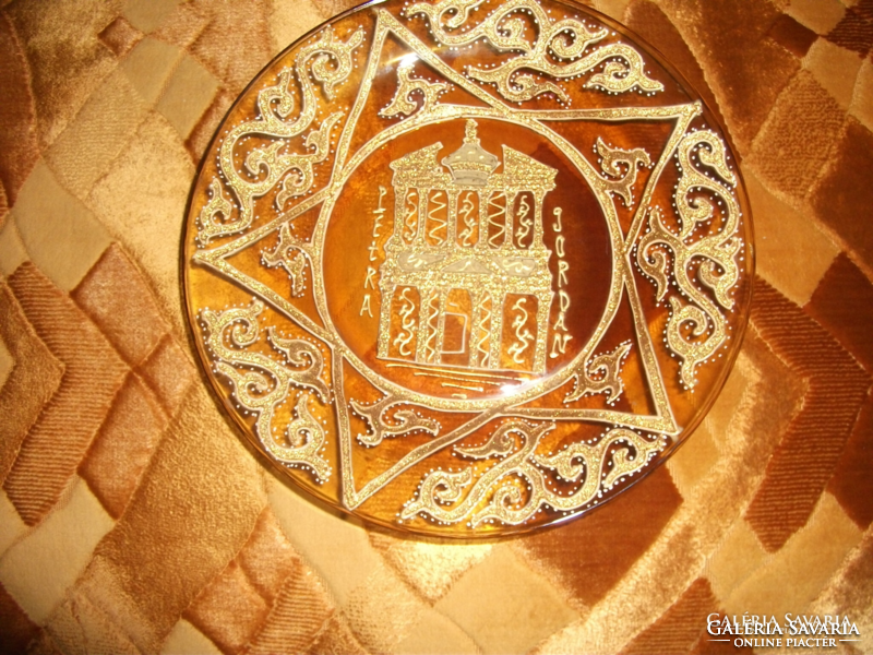 Very cheap! A wonderful gilded grain plate from Jordanian petra