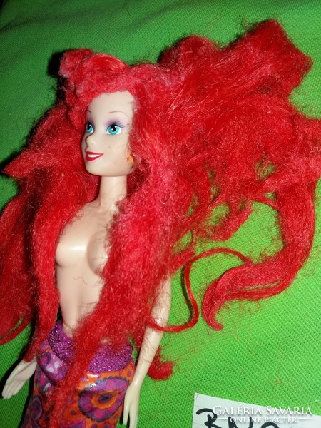 Eredeti SIMBA Disney hercegnő ARIEL hableány Barbie baba hatalmas hajzuhataggal képek szerint BN 92