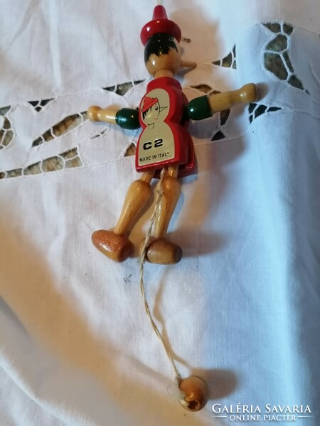 Wooden, Italian, movable Pinocchio puppet