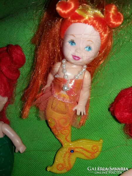 GYÖNYÖRŰ BABACSOMAG MINŐSÉGI Mattel ,SIMBA  kicsi Barbie sellő babák 3 db egyben a képek szerint