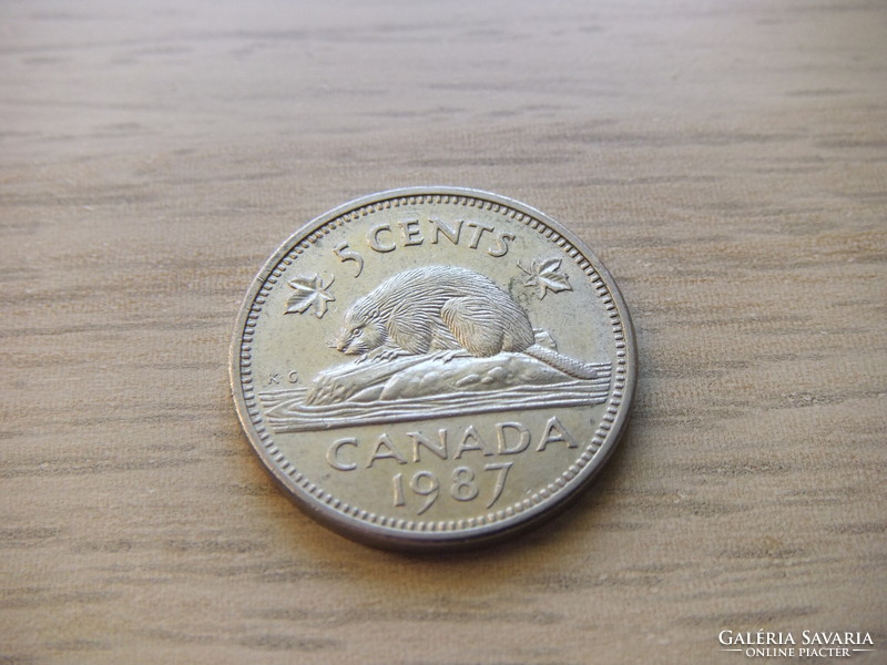 5 Cent 1987  Kanada