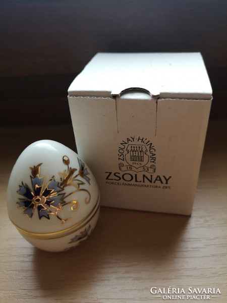 Zsolnay standing egg bonbonier small for sale