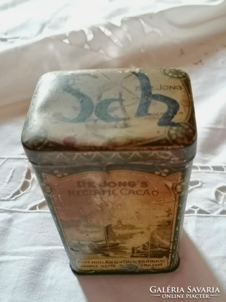 Antique Dutch cocoa box
