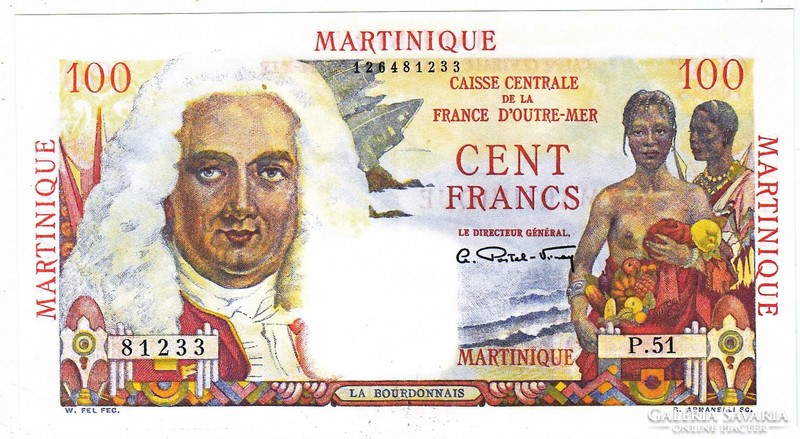 Martinique 100 Martiniquei frank 1947 REPLIKA