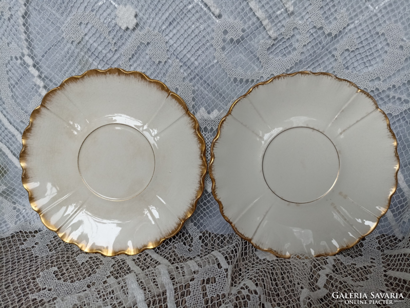 Antique Sarreguemines cake plate (tea coaster) set 18 cm