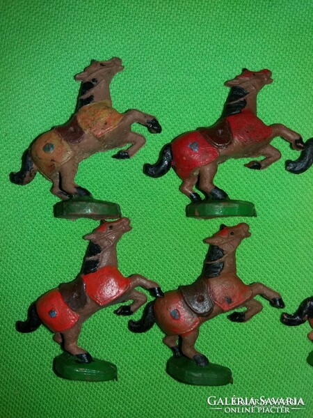 Antik minőségi trafikáru német állat játékfigurák lovak csomagban 8db egyben képek szerint 1.