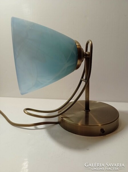 Turquoise blue wall arm lamp