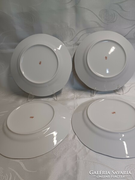 Zsolnay yellow rose plates