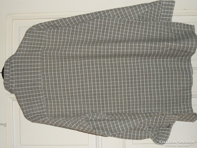 Tyrolean plaid 100% cotton women's blouse, shirt (42)